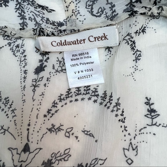 coldwater Creek Beige Sleeveless Vest Swimsuit cover-up Size M - Picture 9 of 9